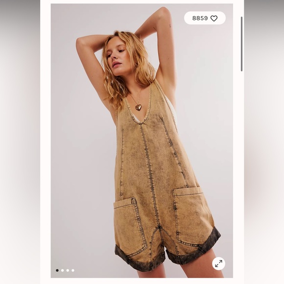 Free People Shorteralls NEW WITH TAGS - Picture 3 of 6